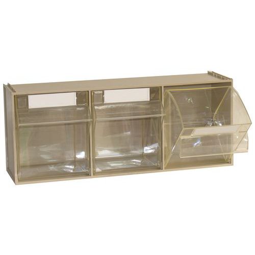 Cassettiera Madia 3 cassetti colore beige,