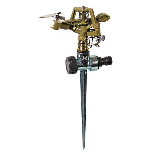 Irrigatore a spruzzo su picchetto in metallo, vari formati,