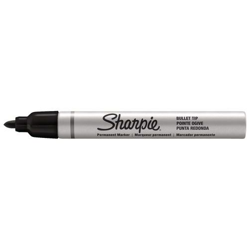 Pennarello Indelebile Bianco 10ml Marker Industriale per Plastica, Vetro, Metallo