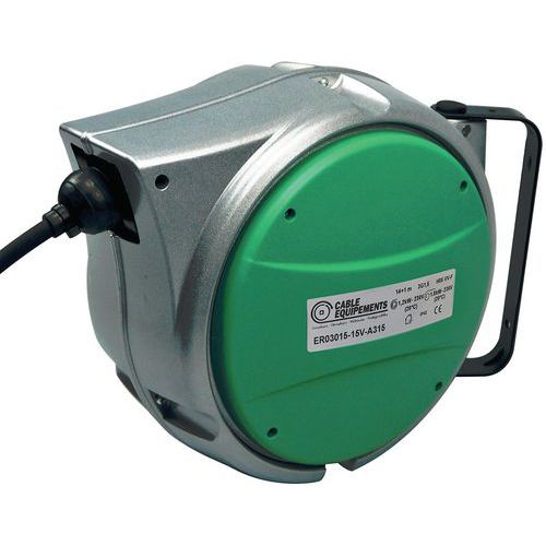 Avvolgitore a richiamo automatico con involucro in alluminio A315 - 15 m,