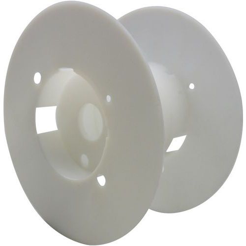 Bobina in plastica diametro delle flange 160 mm - Diametro del fusto di 75 mm.,