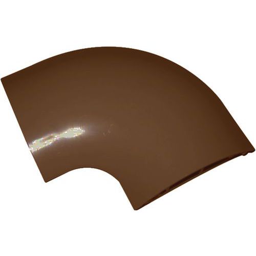 Canalina passacavi angolo 90° PG12 - PVC marrone,