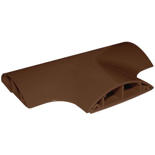 PG12: elemento a T per canalina passacavi - PVC marrone,