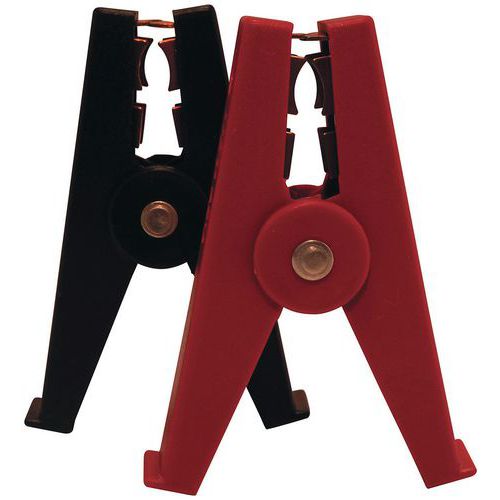 Pinza isolata 200A NERA con contatti in ottone - Max 48V,