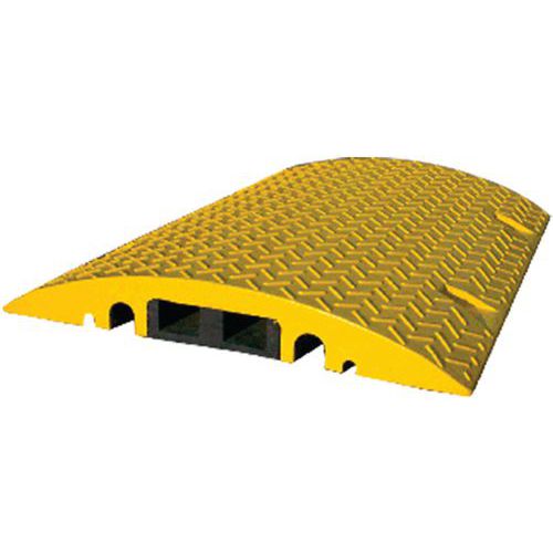 Dosso rallentatore passacavi 2 canali - 80 cm - Giallo,