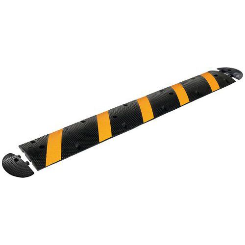 Dosso rallentatore monoblocco alta visibilità 1830 mm x300 mm x 45 mm - Nero/Giallo,