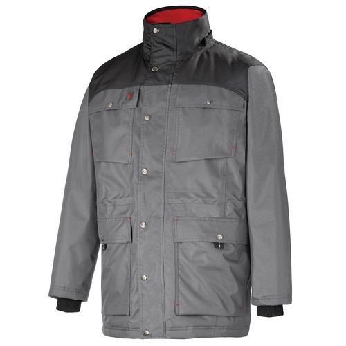 Parka da lavoro Chuck grigio acciaio/nero S,