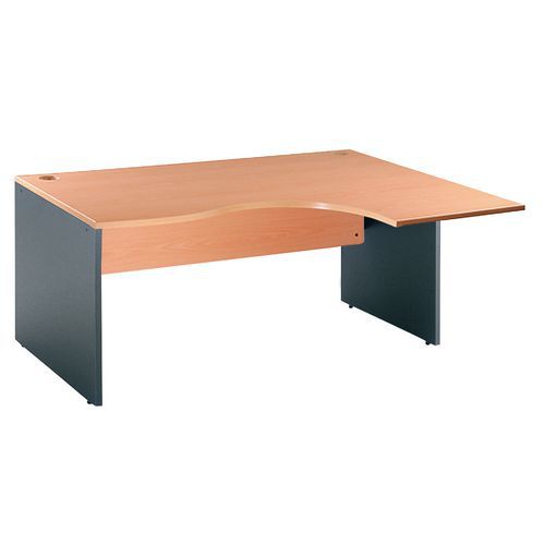 Scrivania Compatta L160 Sost.P annelli Antrac. Angolo:DX,