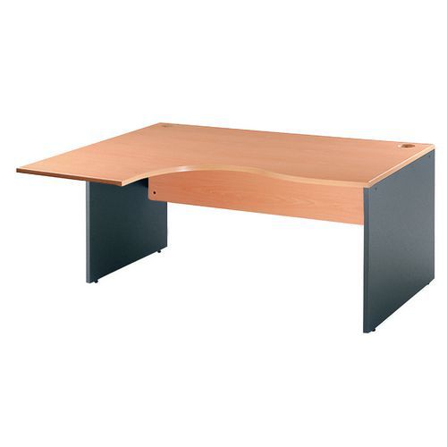 Scrivania Compatta L160 Sost.P annelli Antrac. Angolo:SX,