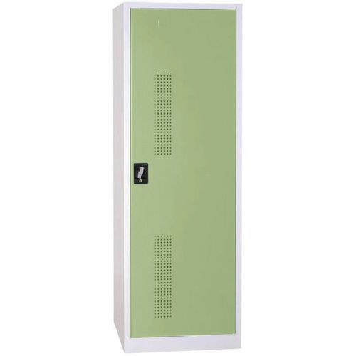 Armadietto polizia-sorvegl 1 anta. Cassaforte integr verde,