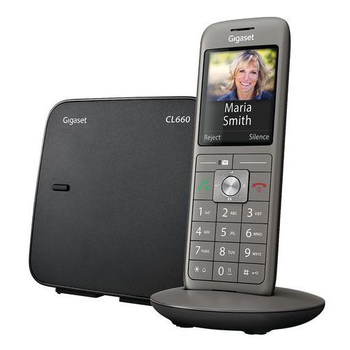 Mobiltelefon Gigaset A690H Telefono Cordless Gigaset A690H - Ricambio Compatibile Con A690, A735 E Altri Modelli, Colore Nero, Made In Germania Gigaset Duo