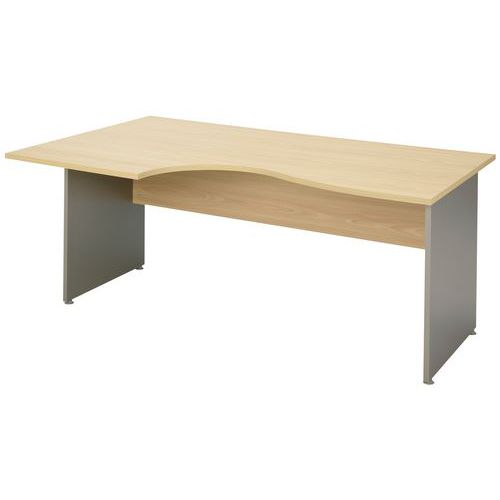 Scrivania Compatta Basik L 160 Penisola:SX faggio,