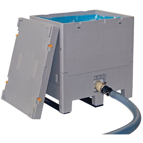 Combo 264 L pieghevole plastica 3 pattini 20 kg,