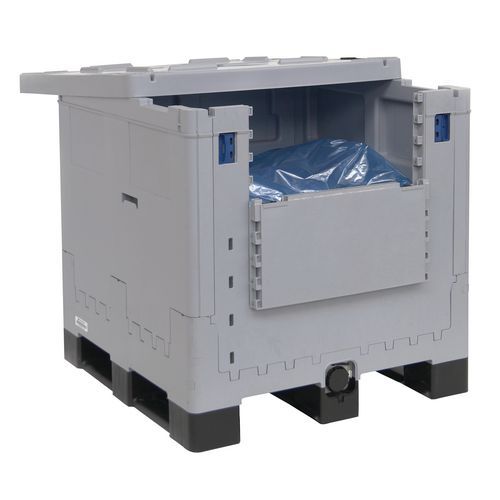 Combo 1060 L pieghevole plastica 3 pattini 88,5 kg,