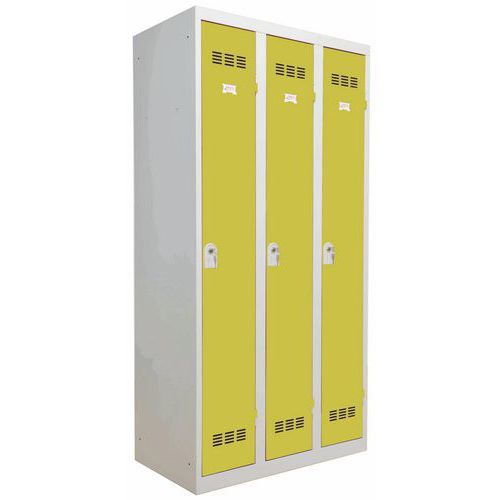 Armadietto sporco/pulito 3 colonne 300mm chiave anice,