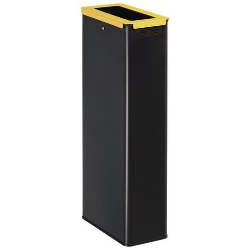 Pattumiera raccolta differenziata plastica 20L grigia/gialla,