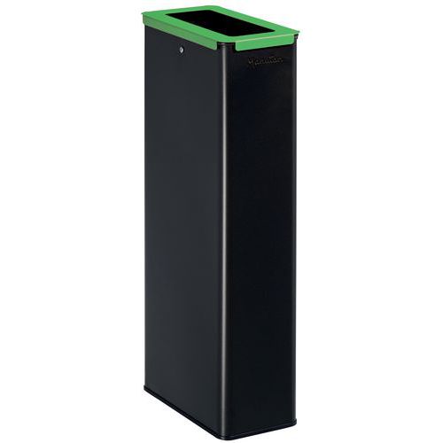 Pattumiera raccolta differenziata vetro 20L grigia/verde,