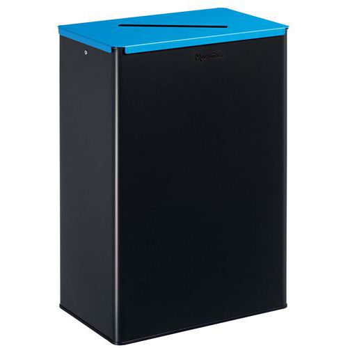 Pattumiera raccolta differenziata per carta 60 L grigia/blu,