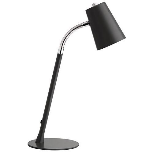 Lampada da scrivania Flexio nera,