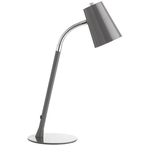 Lampada da scrivania Flexio grigio metallo,