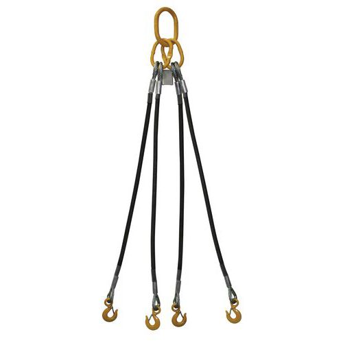 Tirante a 4 bracci Tipo N4 - P 700 kg diam 5 mm - 1 m,