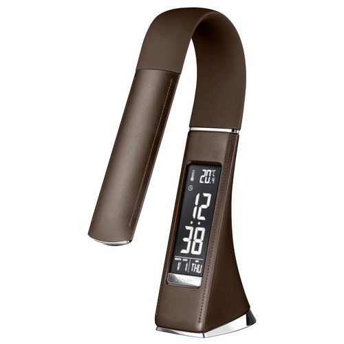 Lampada da scrivania Gilda marrone,