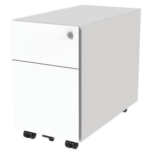 Cassettiera mobile 2 cassetti - Bianca,