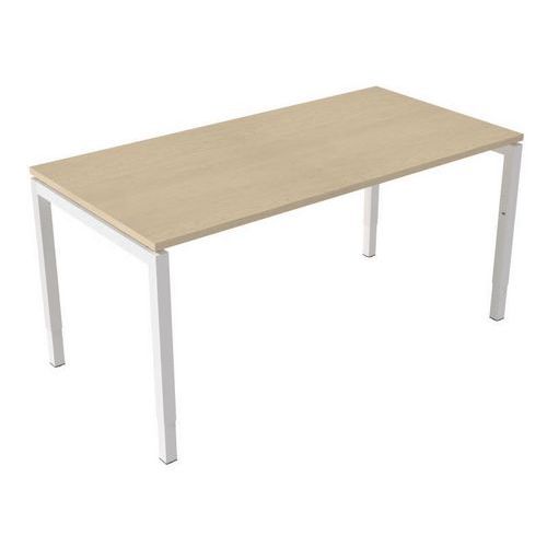 Scrivania regolabile a manovella 160 cm - Acero,