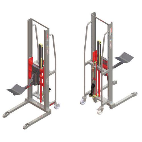 Carrello elevatore GR manuale 300kg sperone a rulli/piano V,