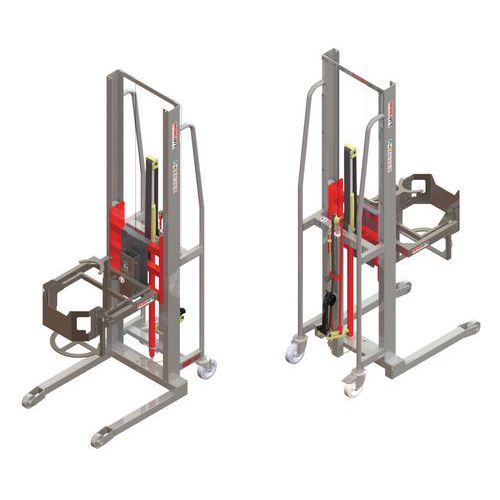 Carrello elevatore GR manuale 300kg ribaltatore fusti 60kg,