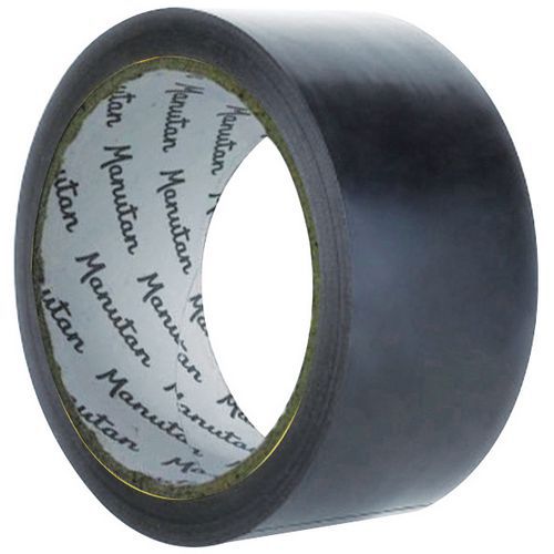 Nastro di tenuta 0,13mmx50mmx33m nero Manutan,