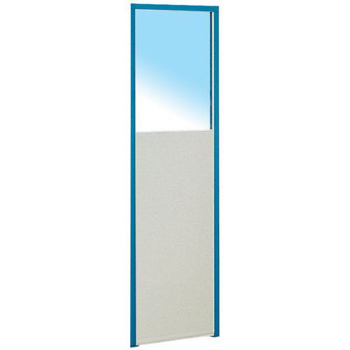 Pannello 1/2 Vetro Parete Larghezza 0.5M Colore:blu,