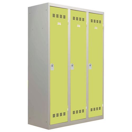 Armadietto sporco/pulito 3 colonne 400mm chiave anice,