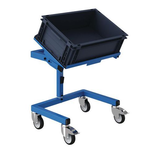 Carrello SRI2 altezza 630 a 880 mm. Piano inclinabile,