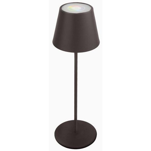 Lampada da tavolo touch a led ricaricabile nera,