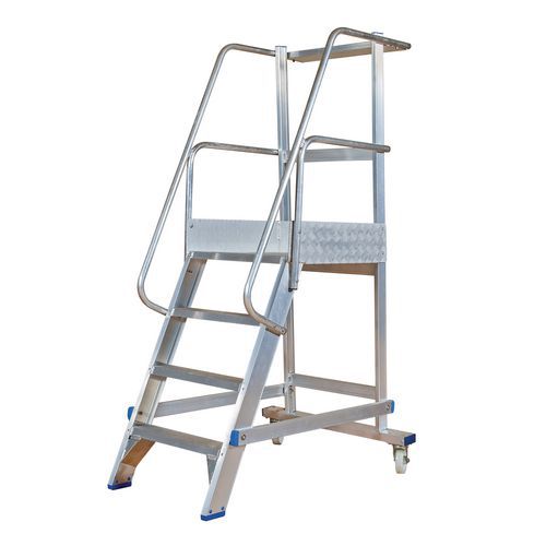 Piattaforma per scaletta non ripiegabile - 4 gradini,