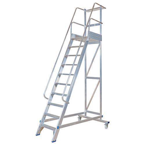 Piattaforma per scaletta non ripiegabile - 10 gradini,