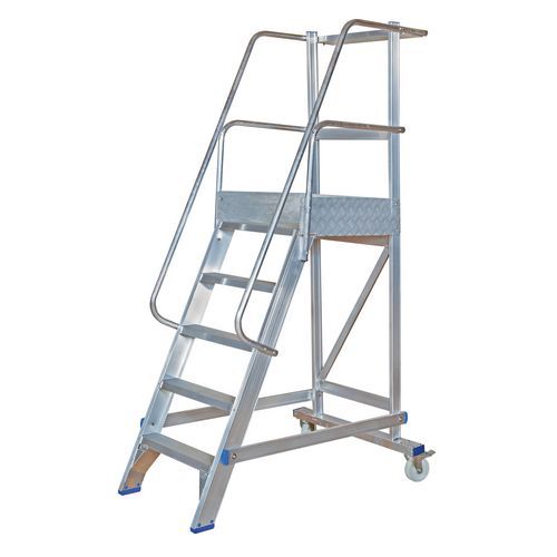 Piattaforma per scaletta non ripiegabile - 5 gradini,