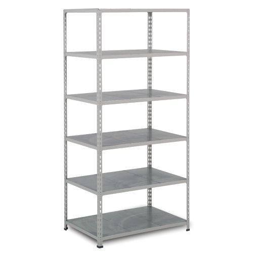 Scaffalatura Rapid 2 6 ripiani metallo zincato 1980x915x455,