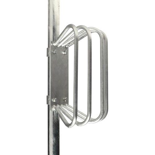 Porta-biciclette per supporto ad arco per pattumiera,