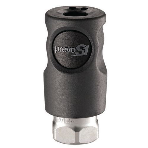 Raccordo di sicurezza su clip ISO C D6 femmina G1/4,