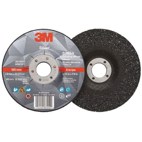 Disco per sbavatura Silver mozzo disassato T27 180mm,