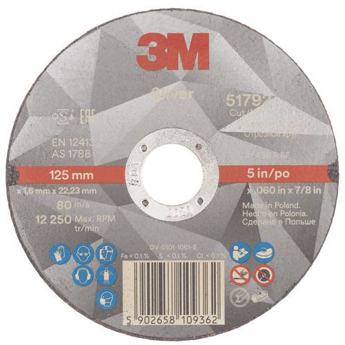 Disco da taglio Silver piatto T41 125x1,6mm,