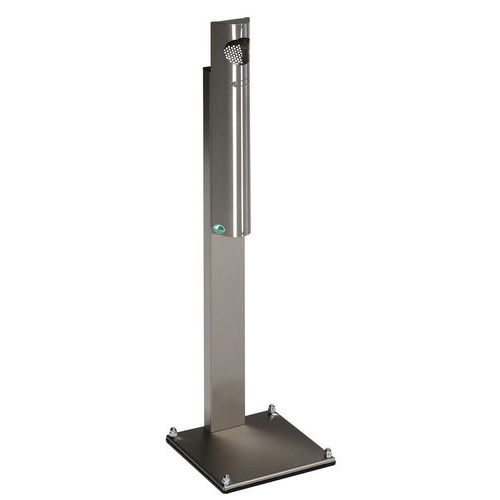 Posacenere da parete in acciaio - Con piede - 3,5 L - In acciaio inox,