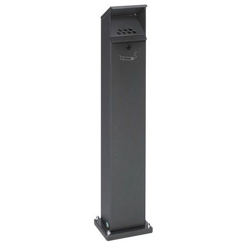 Posacenere su piede in acciaio - 2 L - Argento anticato,