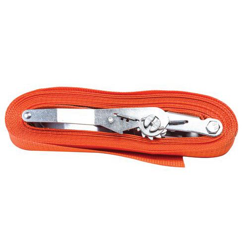 Cinghia di ancoraggio con gancio a cricchetto 50 mm, lunghezza 8 m - 40,0 kN,