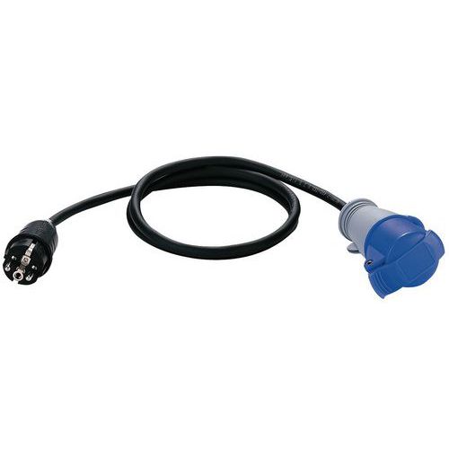 Adattatore -1,5 m H07RN-F-3G 1,5 2P+T 16A/230V Protez. IP44,
