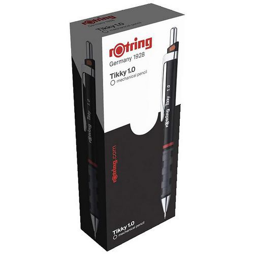 Scatola da 12 portamine rOtring® Tikky II 1,0 mm-Corpo nero,