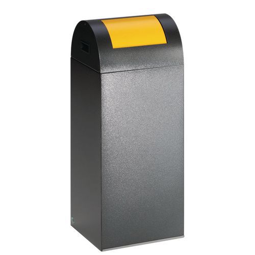 Pattumiera ignifuga raccolta differenz-60L-Ant botola gialla,