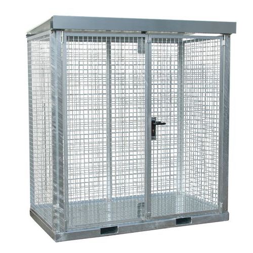 Contenitore di bombole di gas su 3 file da 3 bombole,